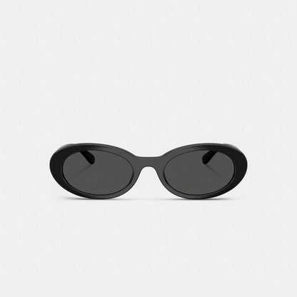 Coach Narrow Oval Sunglasses Black