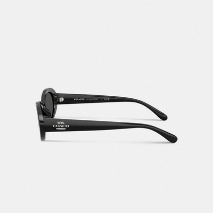 Coach Narrow Oval Sunglasses Black