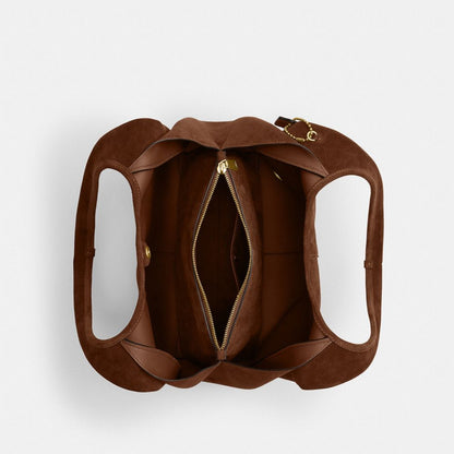Coach Lana Shoulder Bag Brass Warm Brown