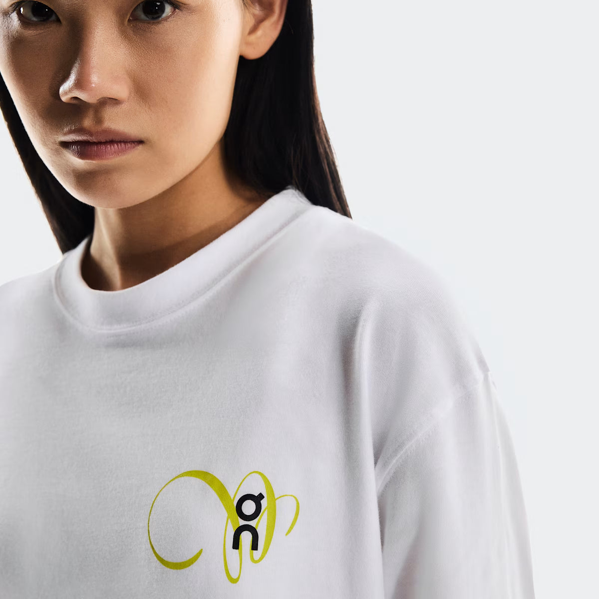 On Club Long-T Graphic White (Women'S)