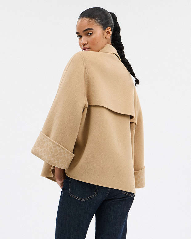 Wool Swing Coat Almond Almond