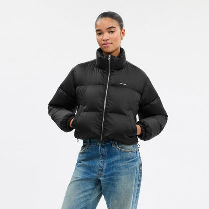 Coach Short Cropped Puffer Jacket Black