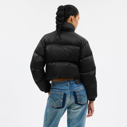 Coach Short Cropped Puffer Jacket Black