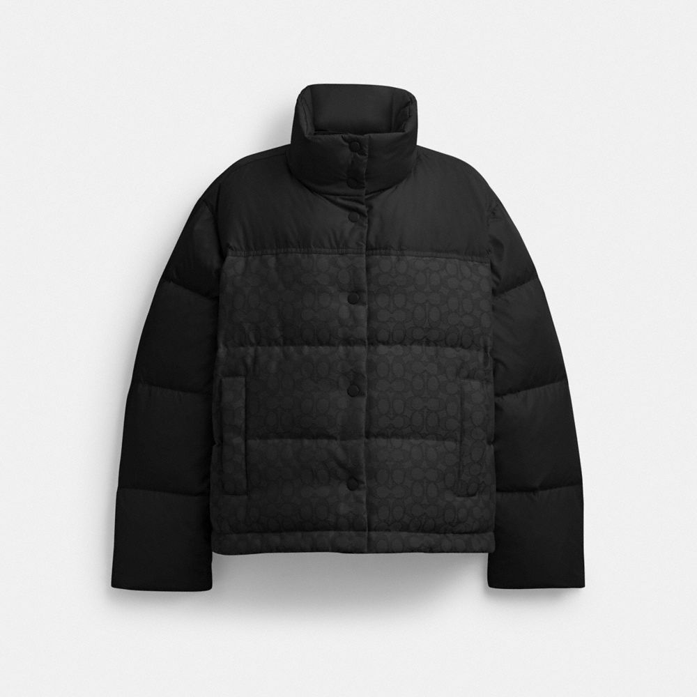 Coach Signature Down Jacket Black