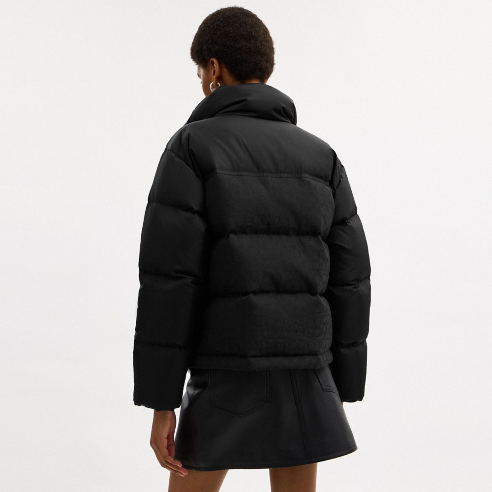 Coach Signature Down Jacket Black