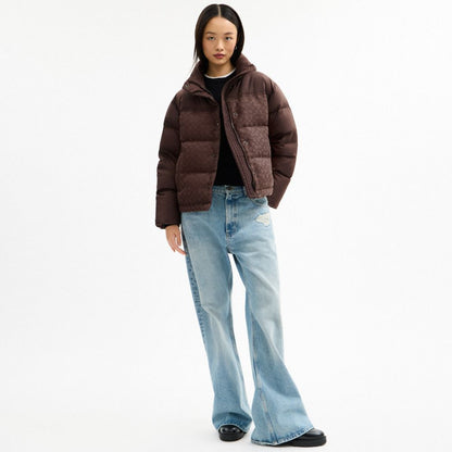 Coach Signature Down Jacket Maple