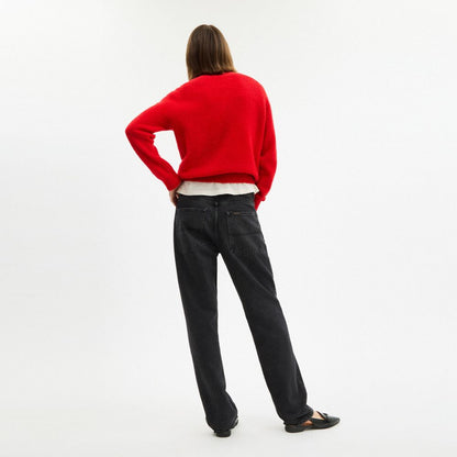 Coach Coach Embroidered Crewneck Sweater Red