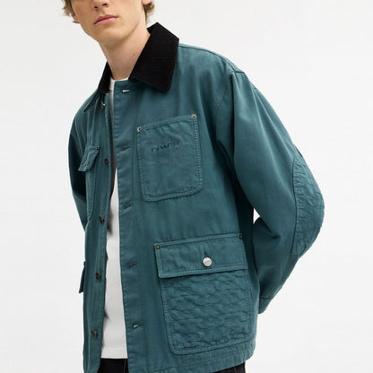 Coach Chore Coat Washed Teal