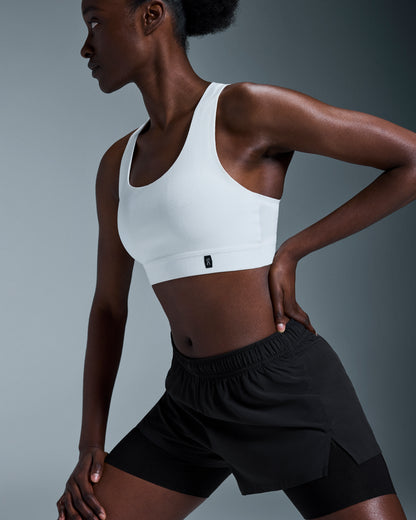 On Pace Bra Undyed-White | Black (Women'S)