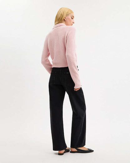 Coach Embroidered Cropped Cardigan Light Pink Light Pink