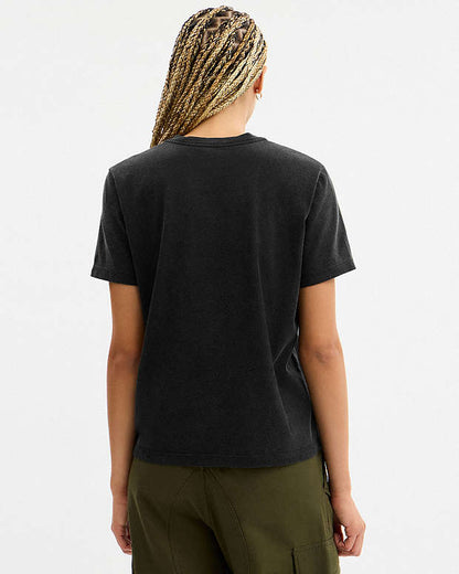 Playful Rexy Classic T Shirt In Organic Cotton Washed Black Washed Black