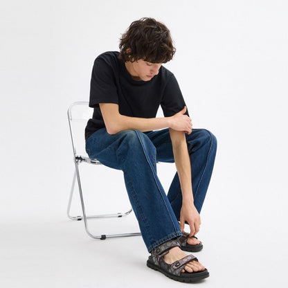 Coach Platform Sandal In Signature Jacquard Multi