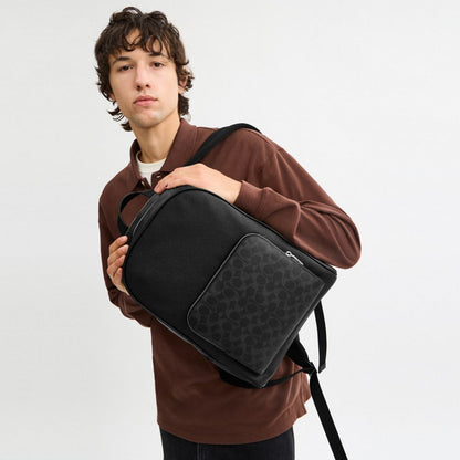 Wade Backpack In Signature Canvas Black Signature Black Signature