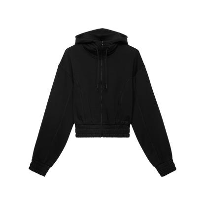 On Club Cropped Hoodie Fka Black (Women'S)