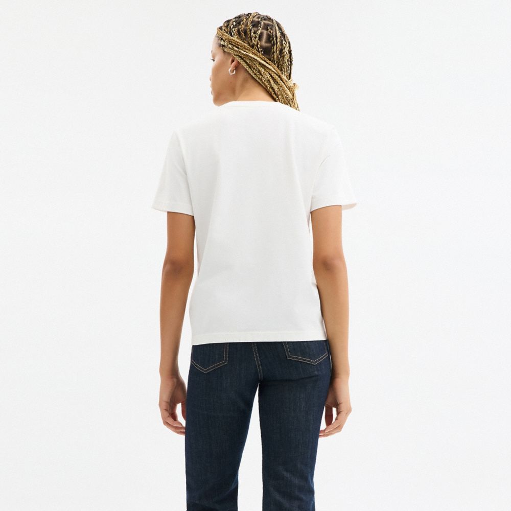 Coach Signature Square T Shirt White