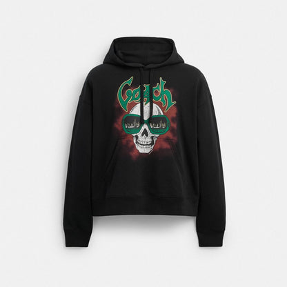 Coach Skull Hoodie Black