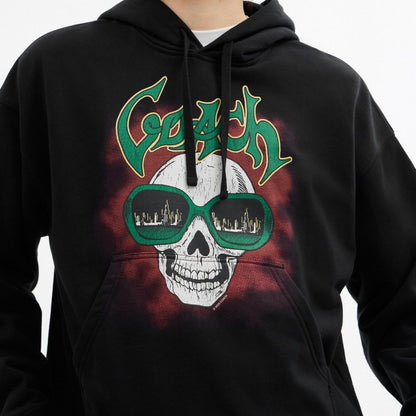 Coach Skull Hoodie Black
