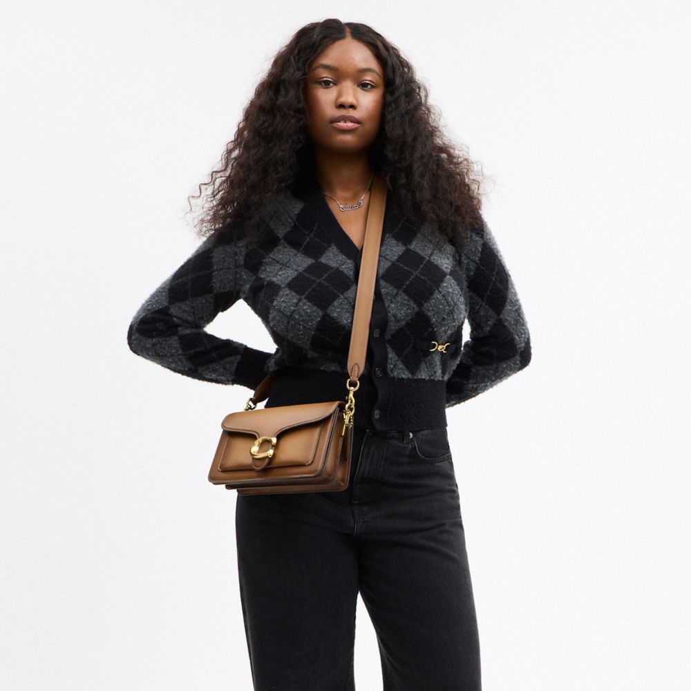 Coach Tabby Shoulder Bag 26 Brass Honey Brown