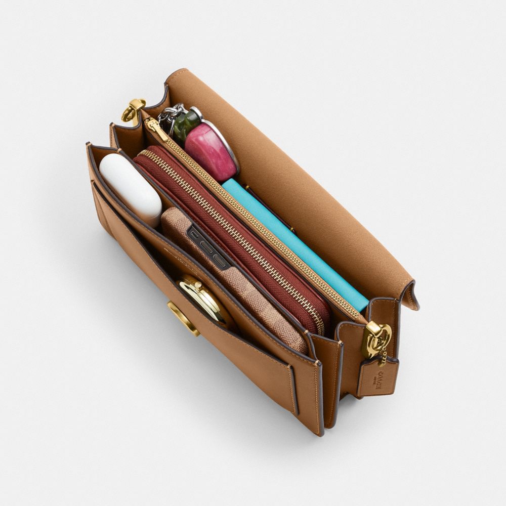 Coach Tabby Shoulder Bag 26 Brass Honey Brown