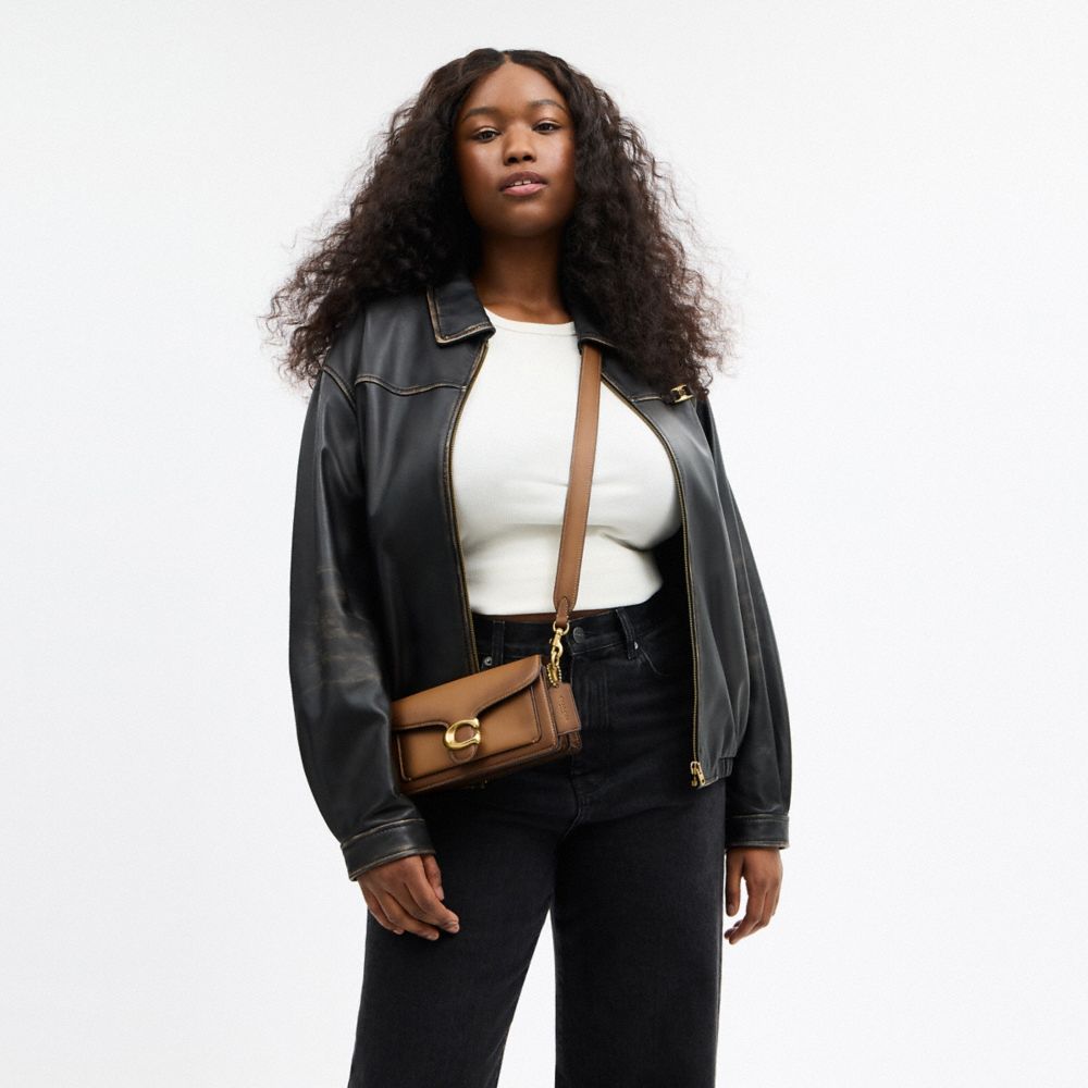 Coach Tabby Shoulder Bag 20 Brass Honey Brown