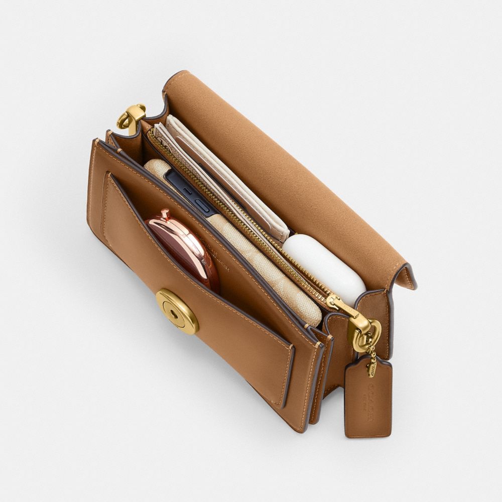 Coach Tabby Shoulder Bag 20 Brass Honey Brown