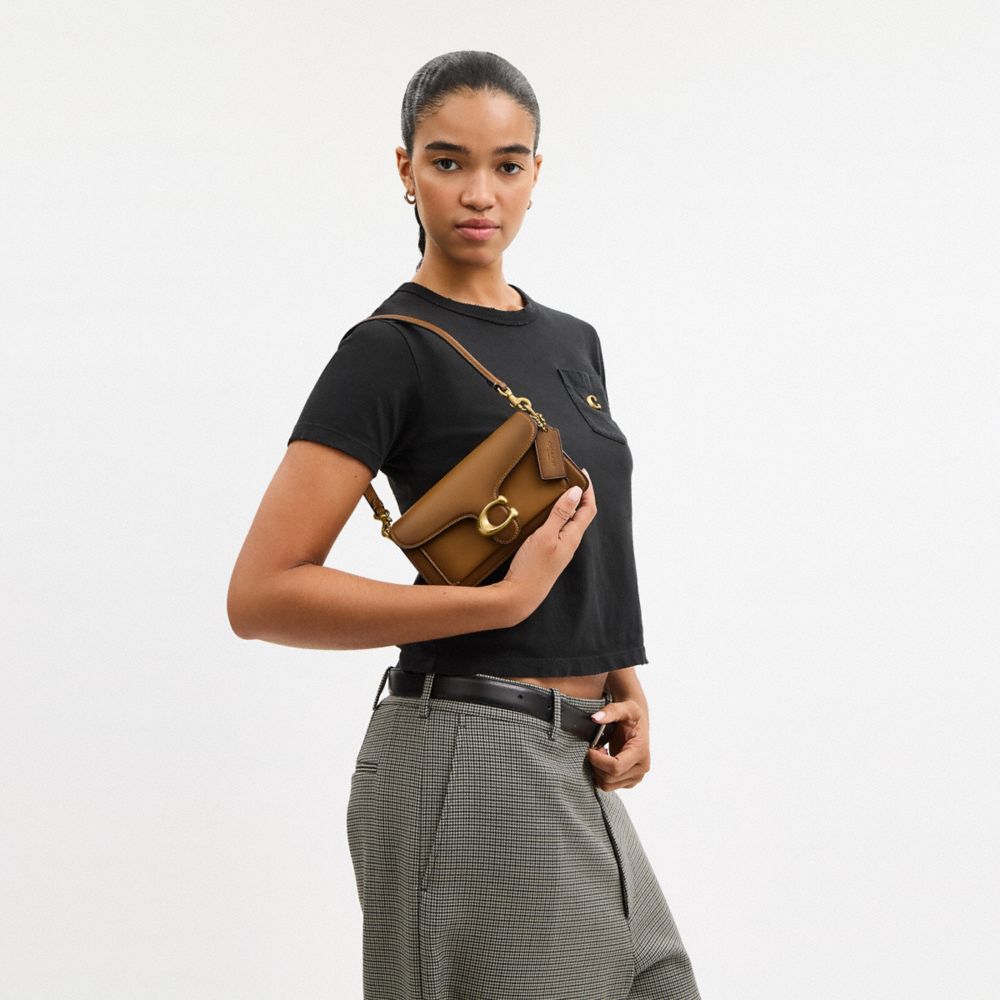 Coach Tabby Shoulder Bag 20 Brass Honey Brown