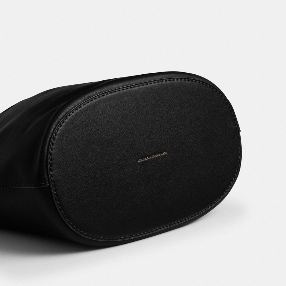 Coach Bleecker Bucket Bag Brass Black