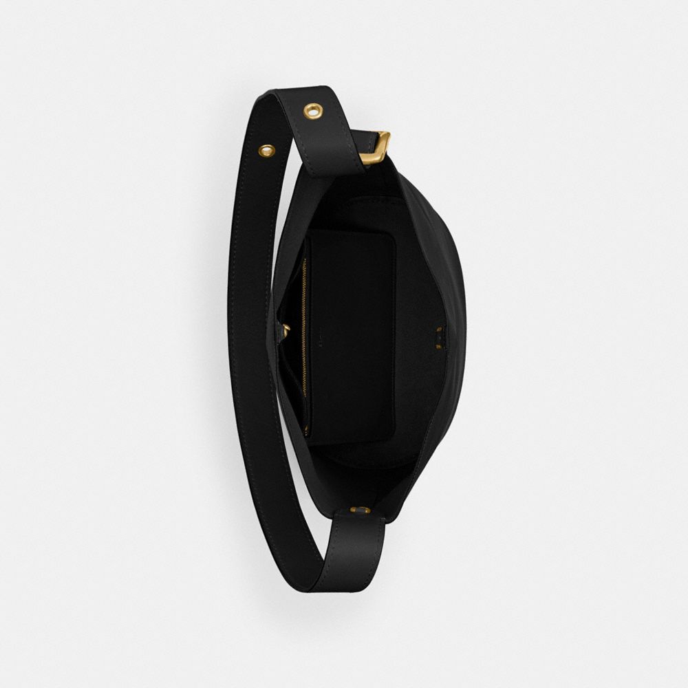 Coach Bleecker Bucket Bag Brass Black