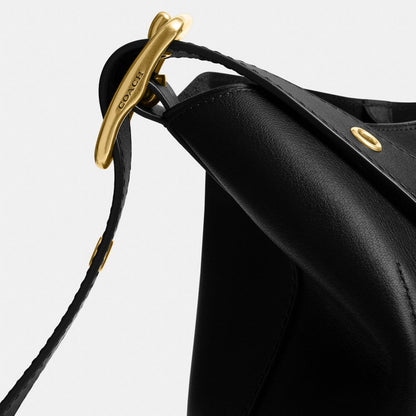 Coach Bleecker Bucket Bag Brass Black