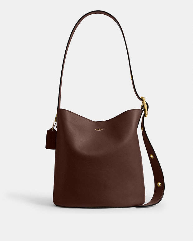 Bleecker Bucket Bag Natural Grain Leather-Brass-Maple Natural Grain Leather-Brass-Maple