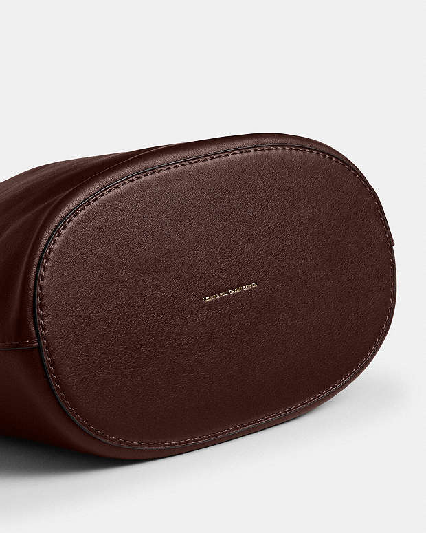 Bleecker Bucket Bag Natural Grain Leather-Brass-Maple Natural Grain Leather-Brass-Maple