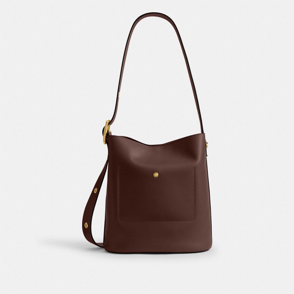 Coach Bleecker Bucket Bag Brass Maple