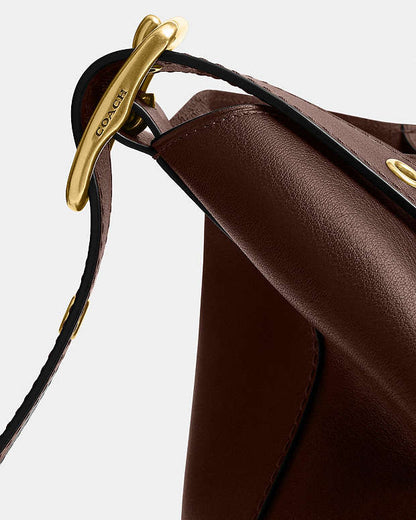 Bleecker Bucket Bag Natural Grain Leather-Brass-Maple Natural Grain Leather-Brass-Maple