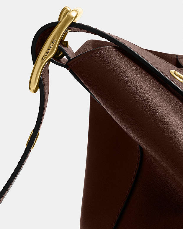 Bleecker Bucket Bag Natural Grain Leather-Brass-Maple Natural Grain Leather-Brass-Maple