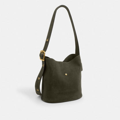 Coach Bleecker Bucket Bag Brass Olive