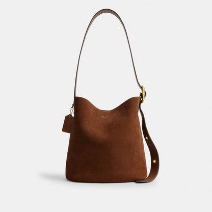 Coach Bleecker Bucket Bag Brass Warm Brown
