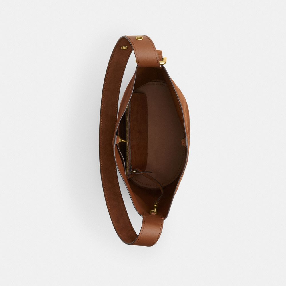 Coach Bleecker Bucket Bag Brass Warm Brown