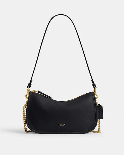 Waverly Bag Natural Grain Leather-Brass-Black Natural Grain Leather-Brass-Black