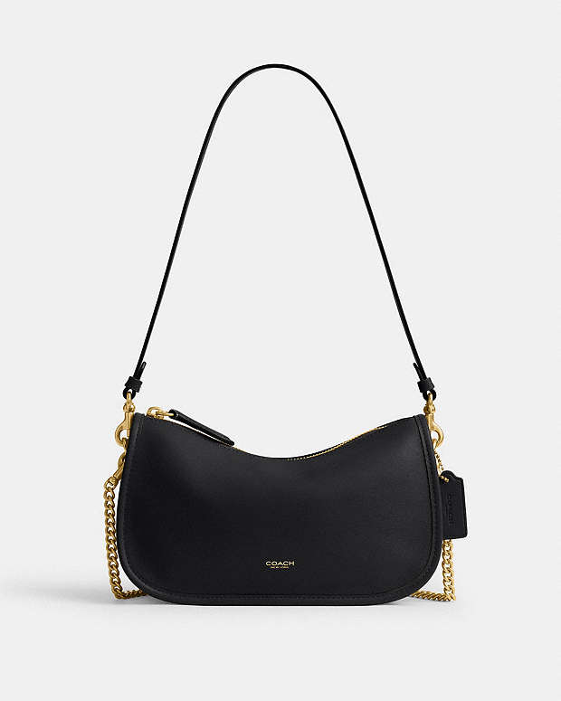 Waverly Bag Natural Grain Leather-Brass-Black Natural Grain Leather-Brass-Black