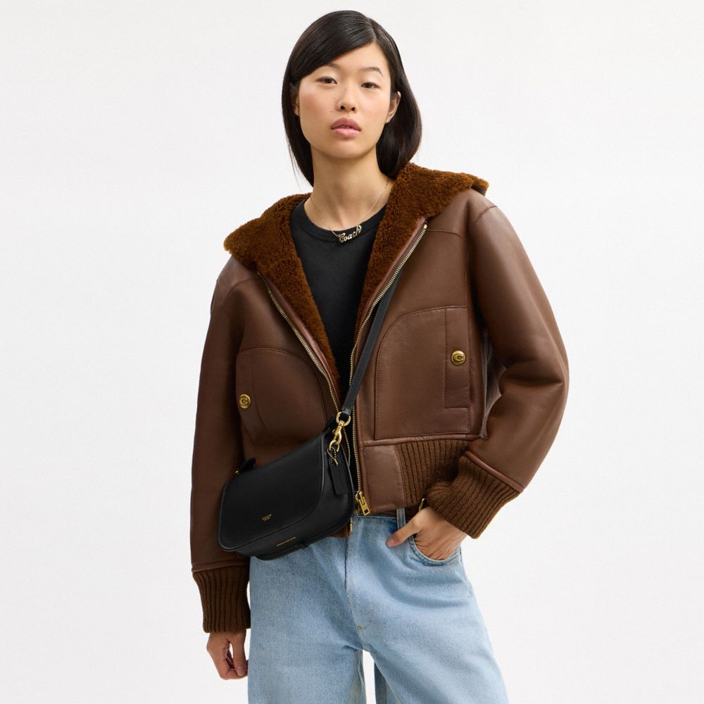 Coach Waverly Bag Brass Black