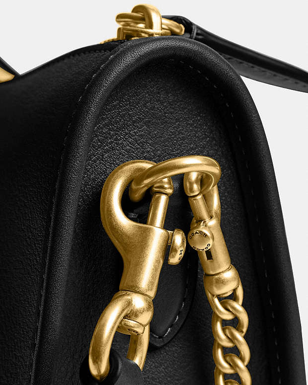 Waverly Bag Natural Grain Leather-Brass-Black Natural Grain Leather-Brass-Black