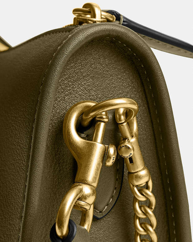 Waverly Bag Natural Grain Leather-Brass-Olive Natural Grain Leather-Brass-Olive