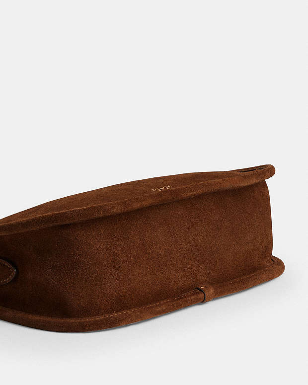 Waverly Bag Suede-Brass-Warm Brown Suede-Brass-Warm Brown