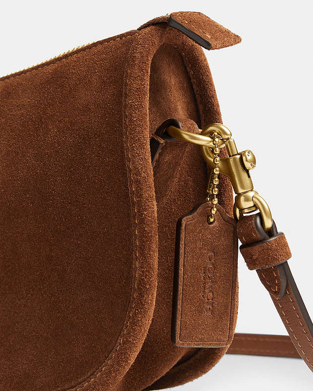 Waverly Bag Suede-Brass-Warm Brown Suede-Brass-Warm Brown