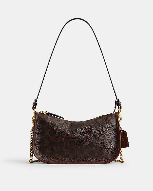 Waverly Bag In Signature Canvas Signature Canvas-Brass-Maple Signature Canvas-Brass-Maple