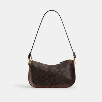 Coach Waverly Bag In Signature Canvas Brass Maple