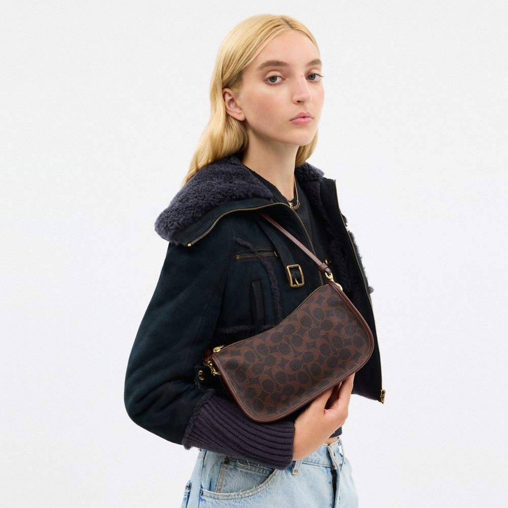 Coach Waverly Bag In Signature Canvas Brass Maple