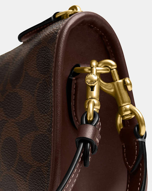 Waverly Bag In Signature Canvas Signature Canvas-Brass-Maple Signature Canvas-Brass-Maple