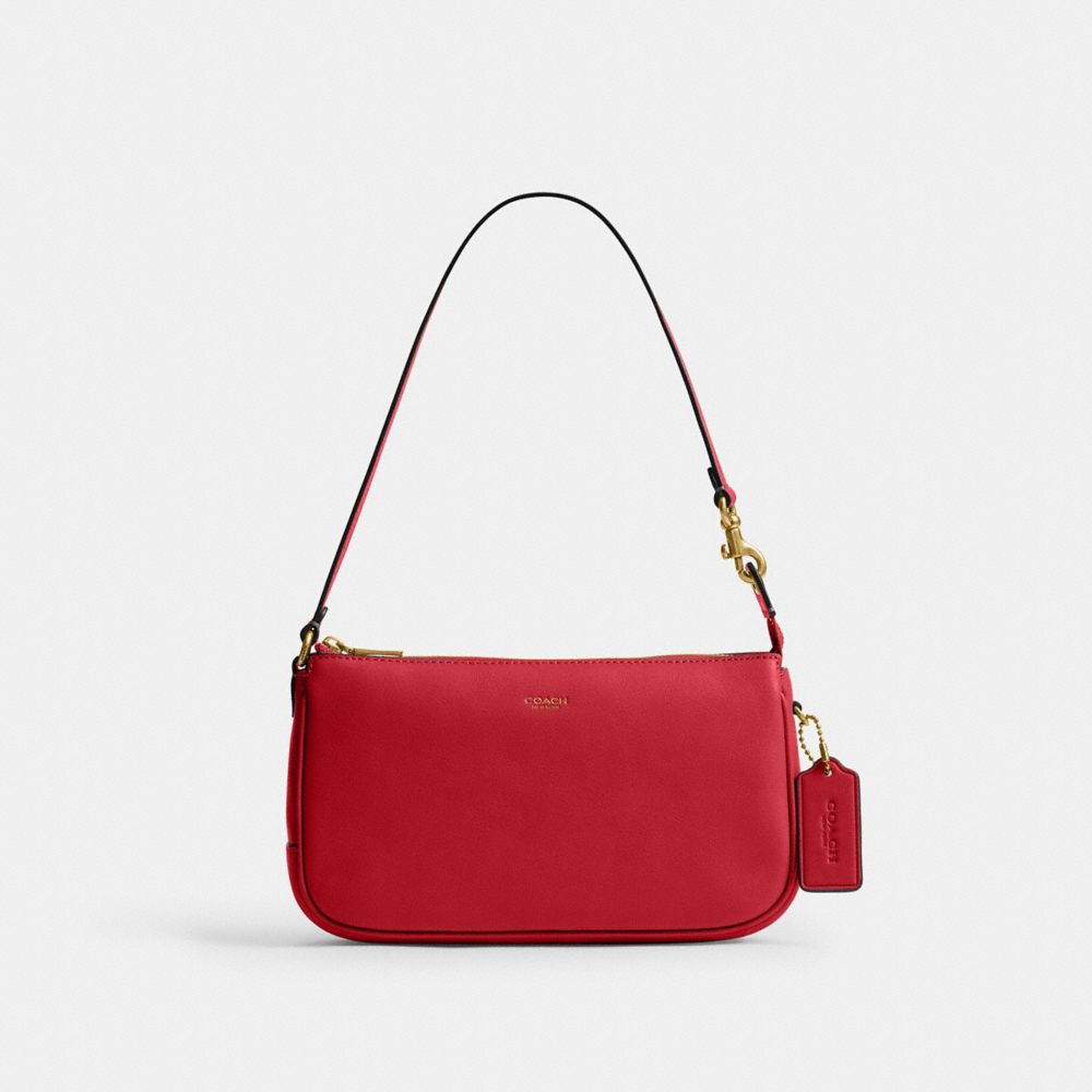Coach Plaza Bag Brass/Scarlet