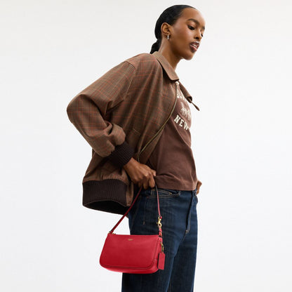 Coach Plaza Bag Brass/Scarlet